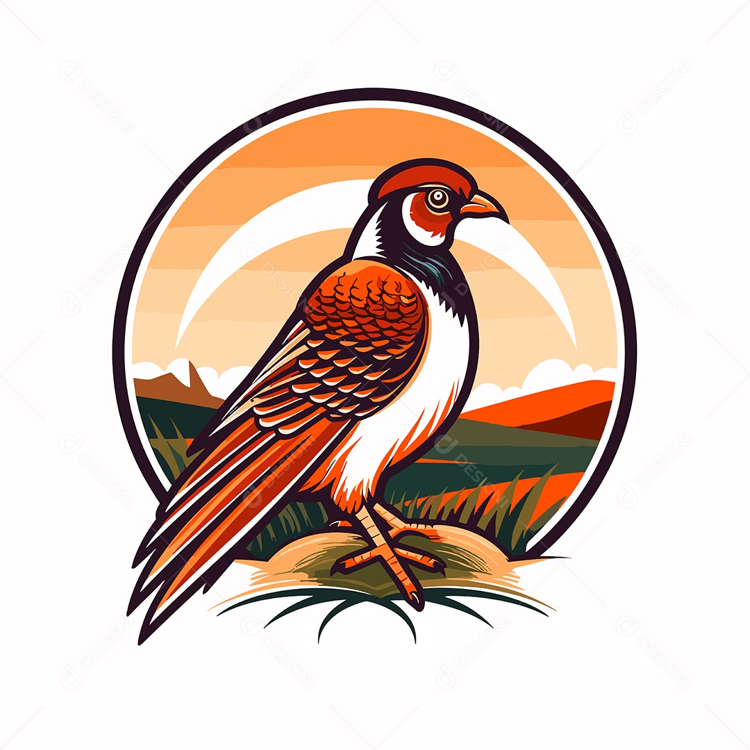 Pássaro Ilustração Vetor EPS