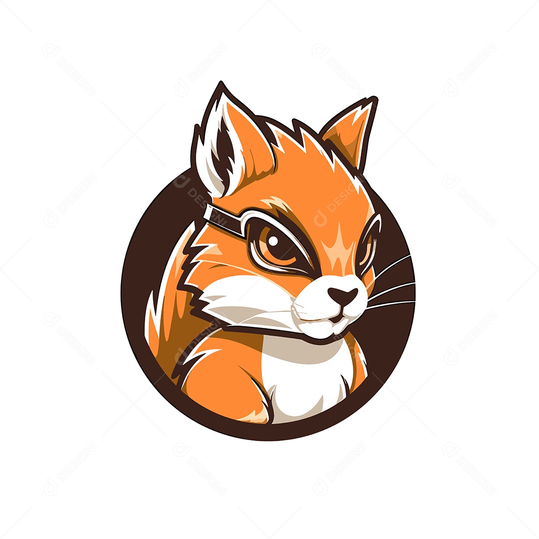 Coelho Mascote Ilustração Vetor EPS