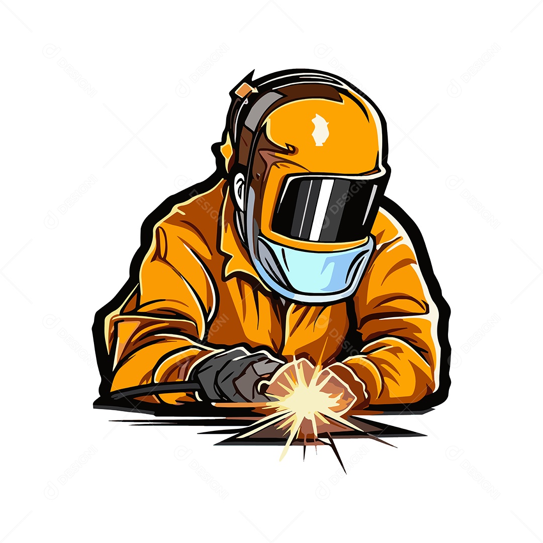 Metalúrgico Ilustração Vetor EPS