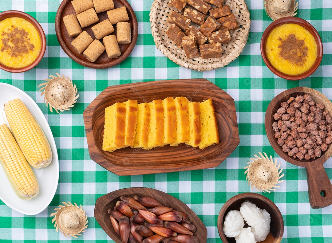 Comida deliciosa junina tradicional