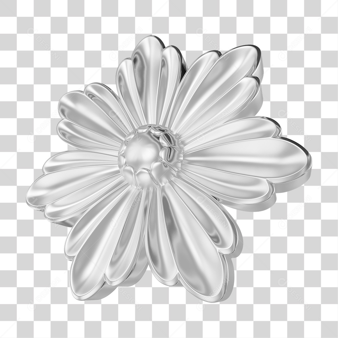 Elemento 3D Flor Rosas PNG Transparente