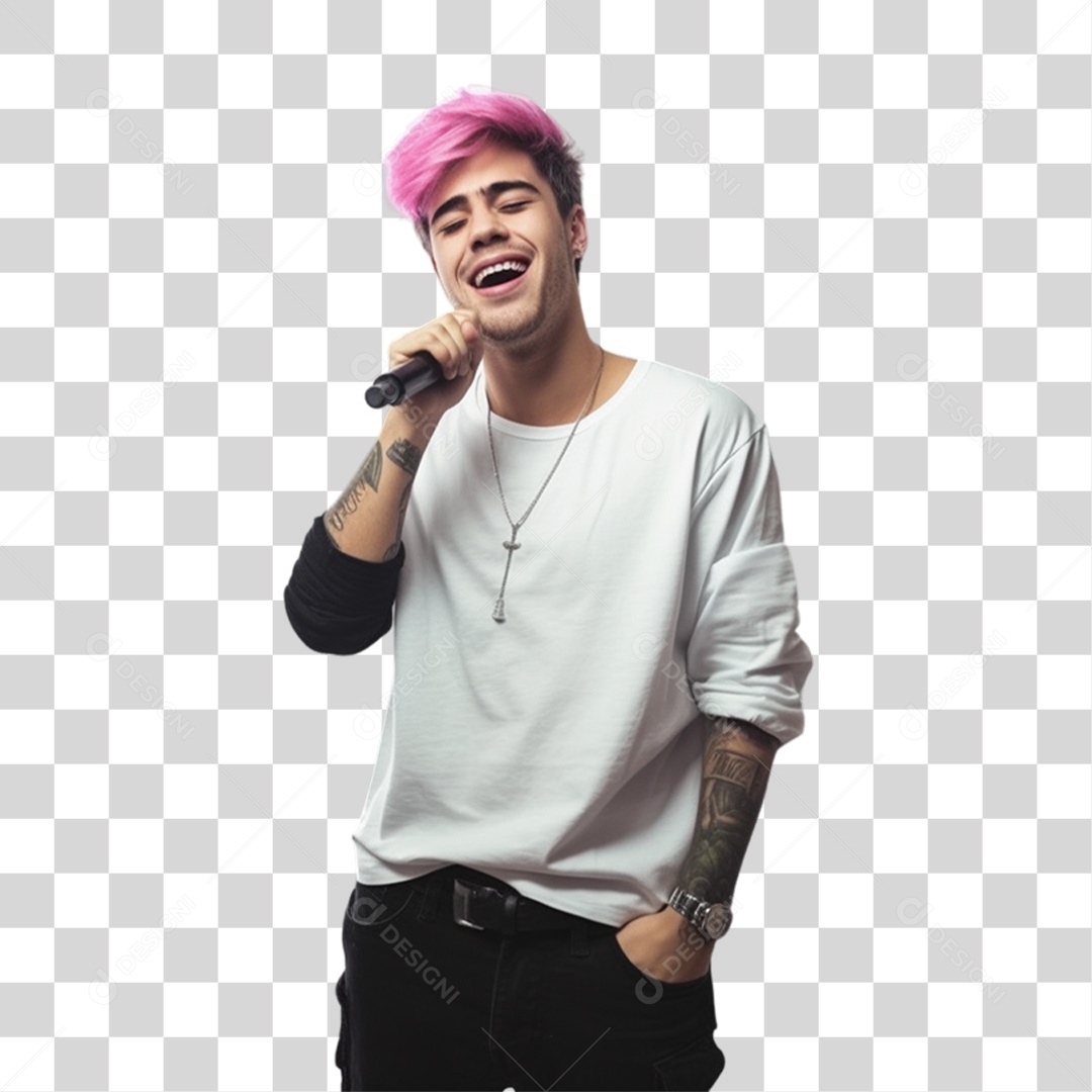 Cantor Músicas PNG Transparente