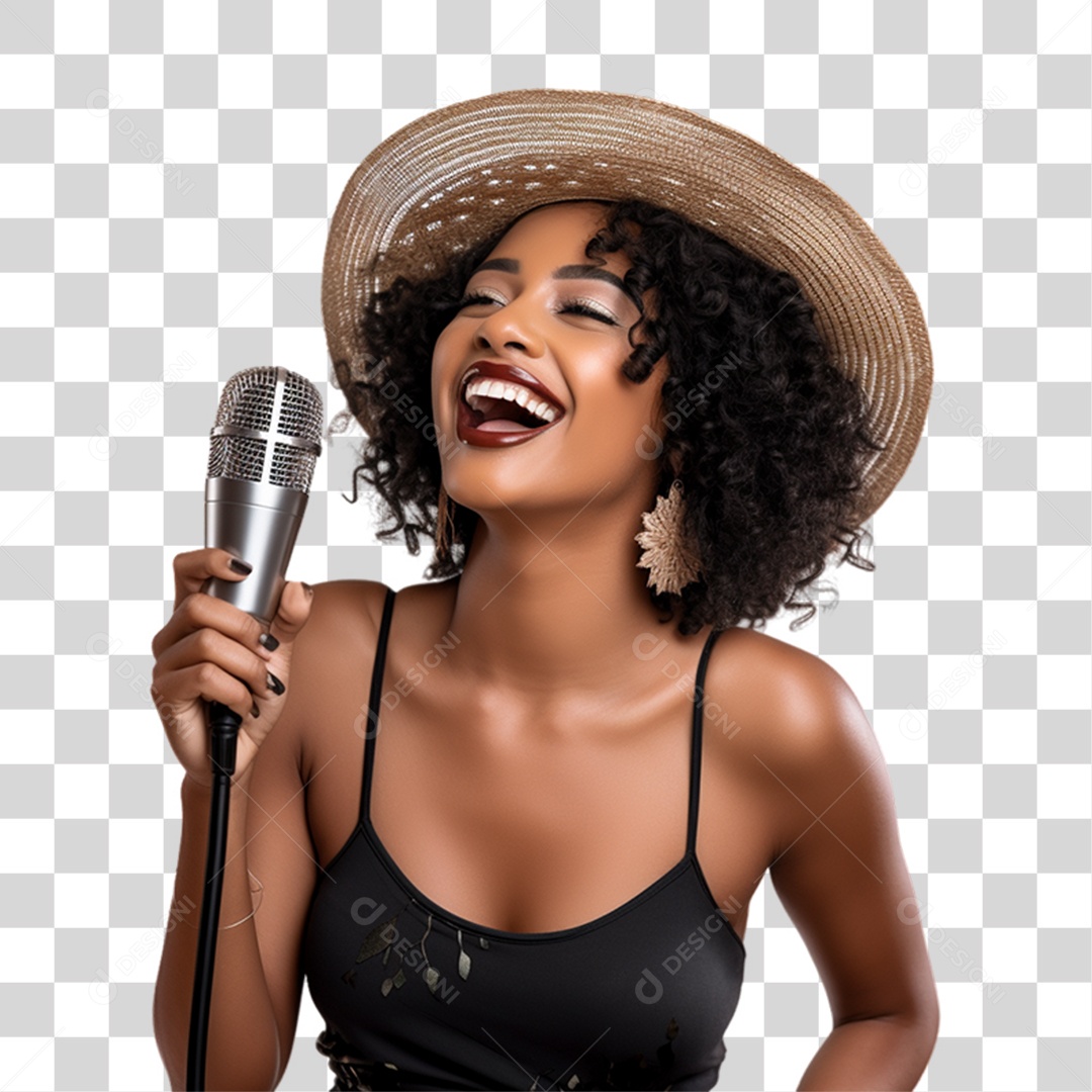 Cantora Músicas PNG Transparente