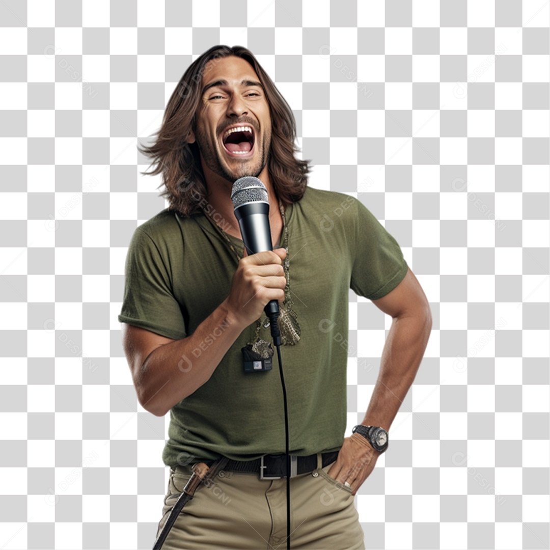 Cantor Músicas PNG Transparente