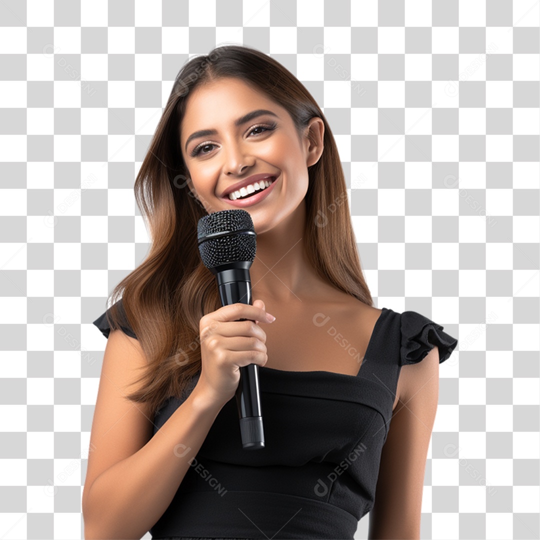 Cantora Músicas PNG Transparente