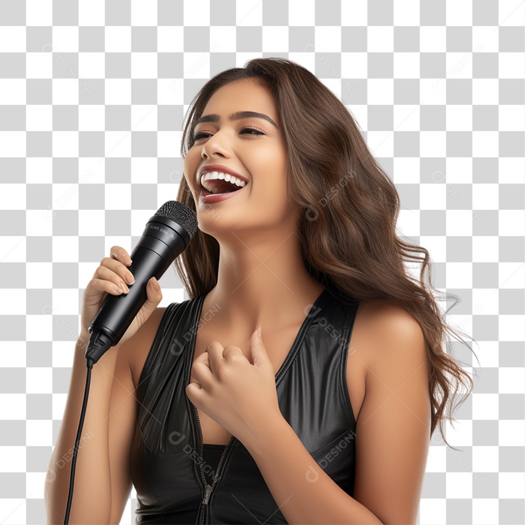 Cantora Músicas PNG Transparente