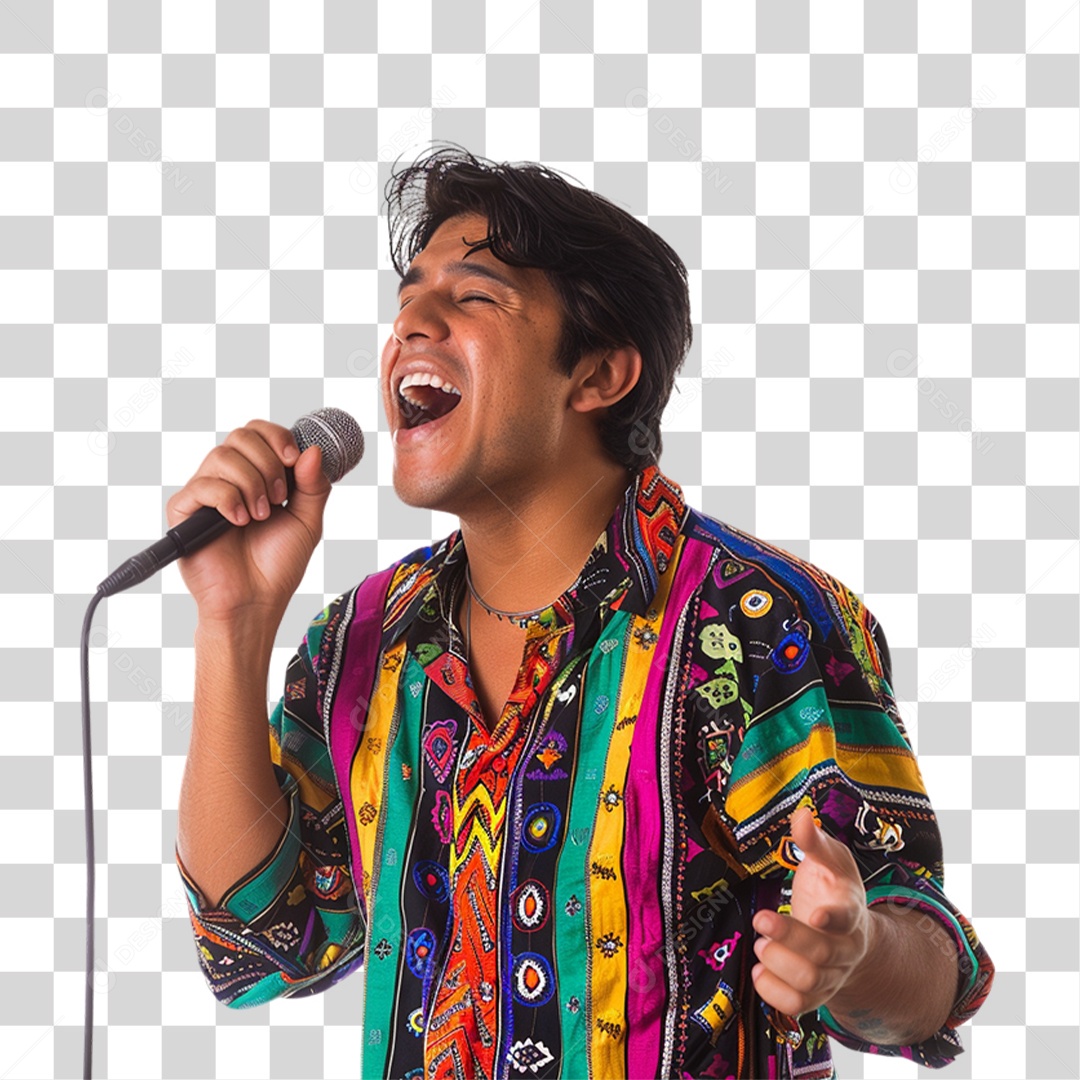 Cantor Músicas PNG Transparente