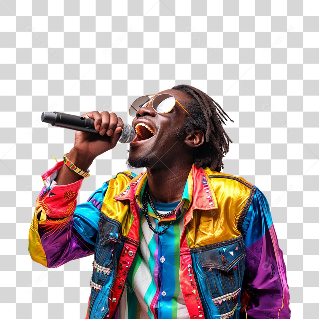 Cantor Músicas PNG Transparente