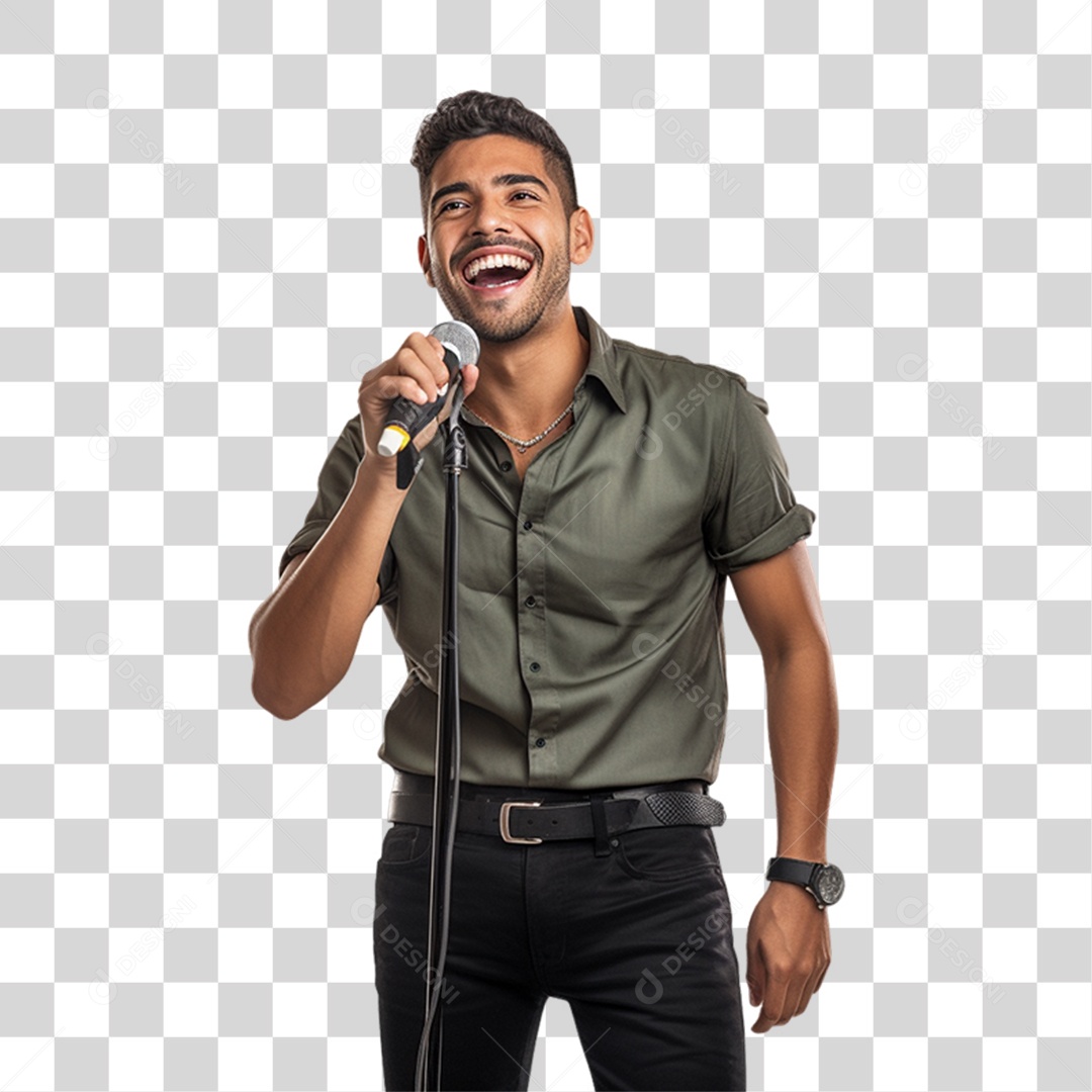 Cantor Músicas PNG Transparente