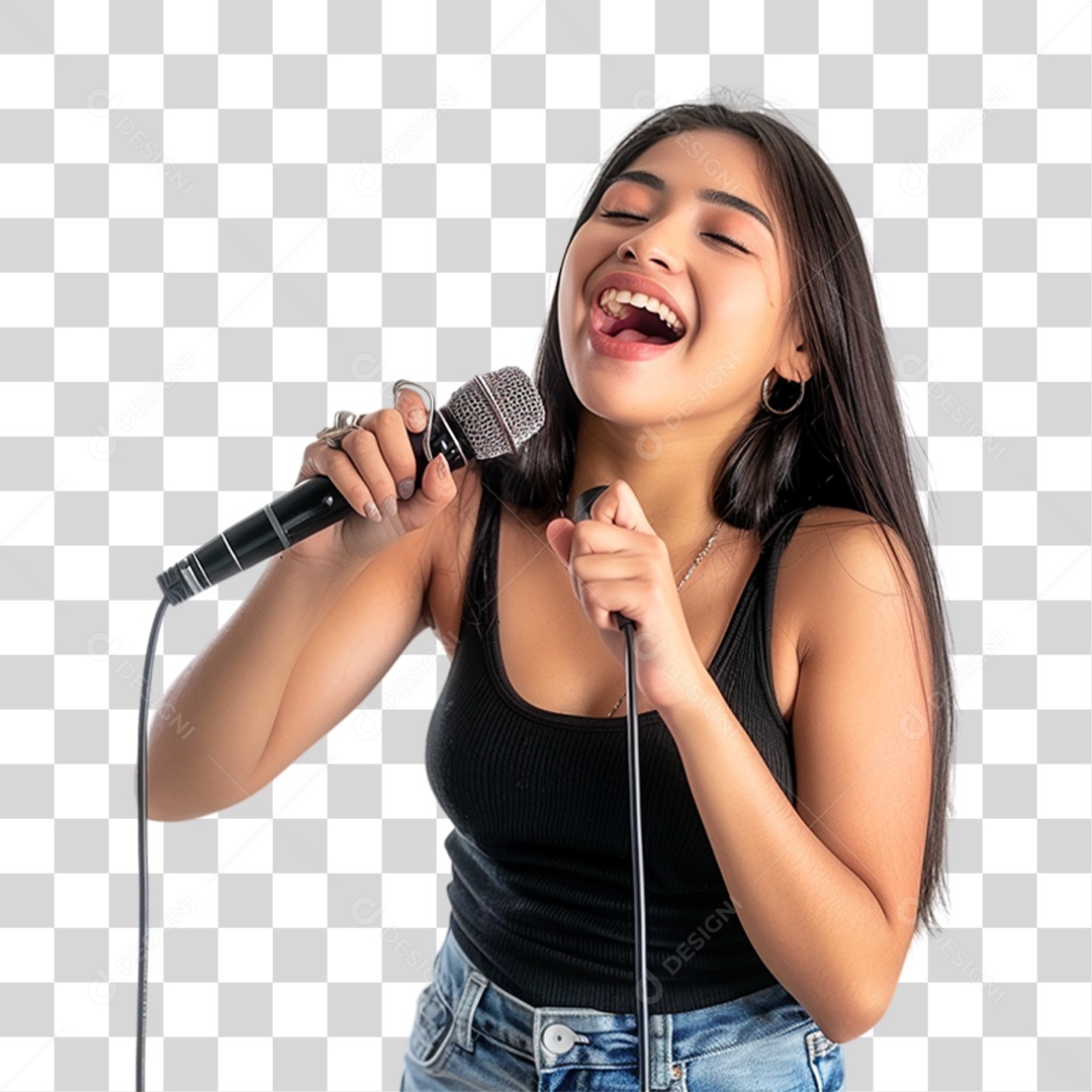 Cantora Músicas PNG Transparente