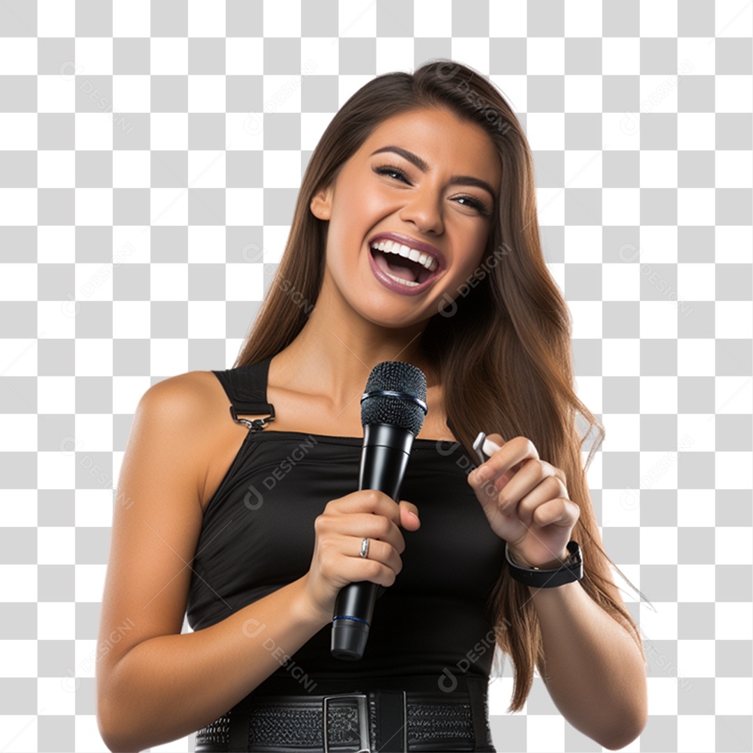Cantora Músicas PNG Transparente