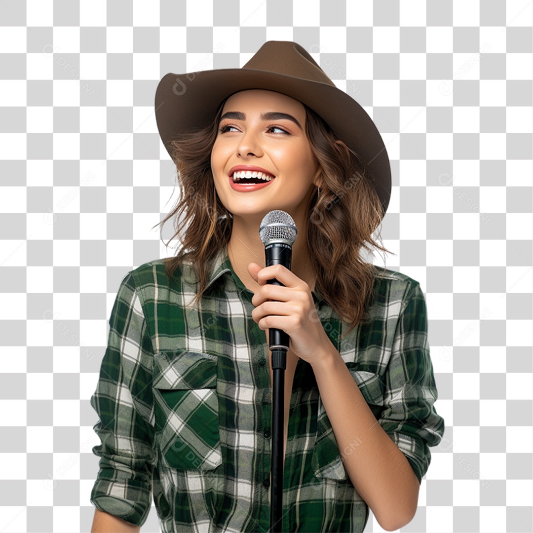 Cantora Músicas PNG Transparente