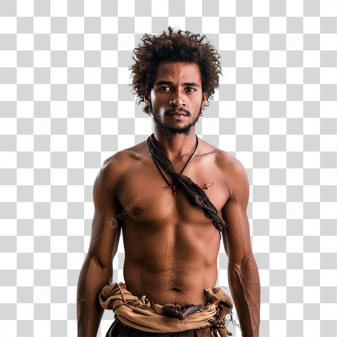 Homem Negro Escravo PNG Transparente