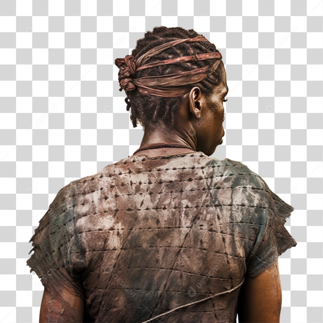 Homem Negro Escravo PNG Transparente