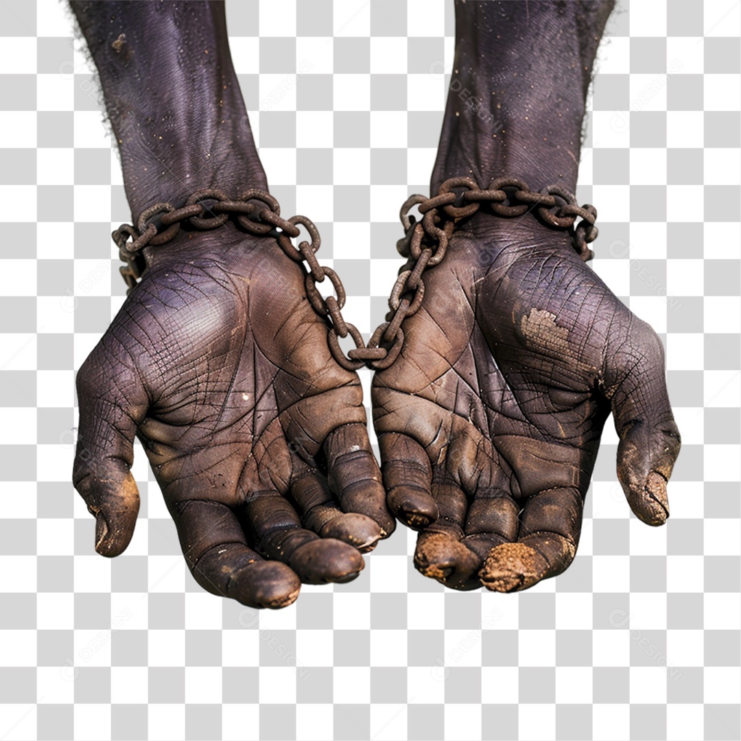 Mãos Acorrentadas PNG Transparente