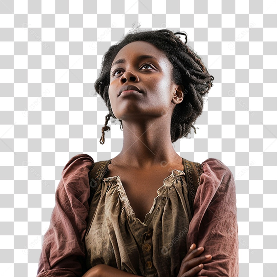 Mulher Negra Escrava PNG Transparente