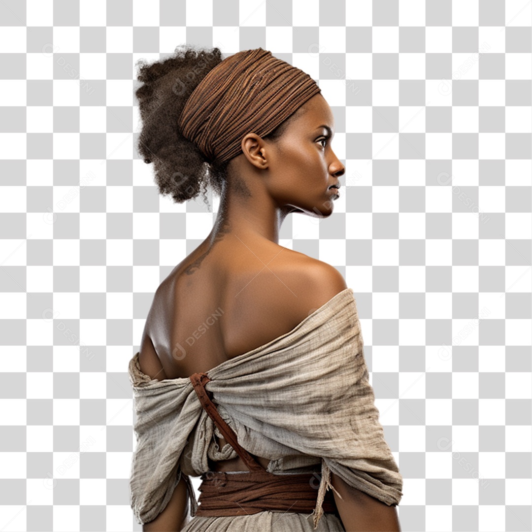 Mulher Negra Escrava PNG Transparente