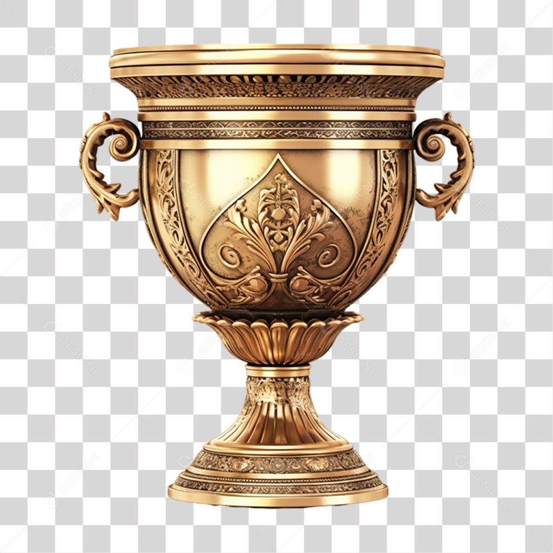 Taça de Ouro Antiguidade PNG Transparente