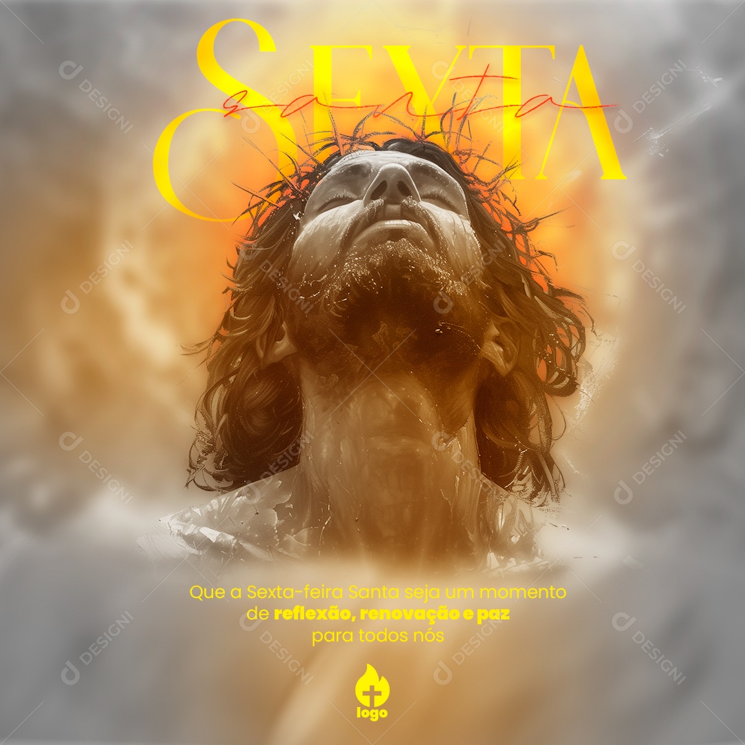 Sexta Feira Santa Social Media PSD Editável