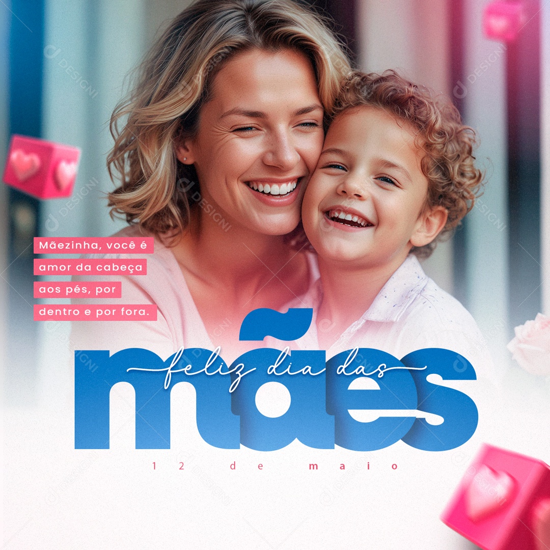 Dia das Mães 12 de Maio Mãezinha Social Media PSD Editável