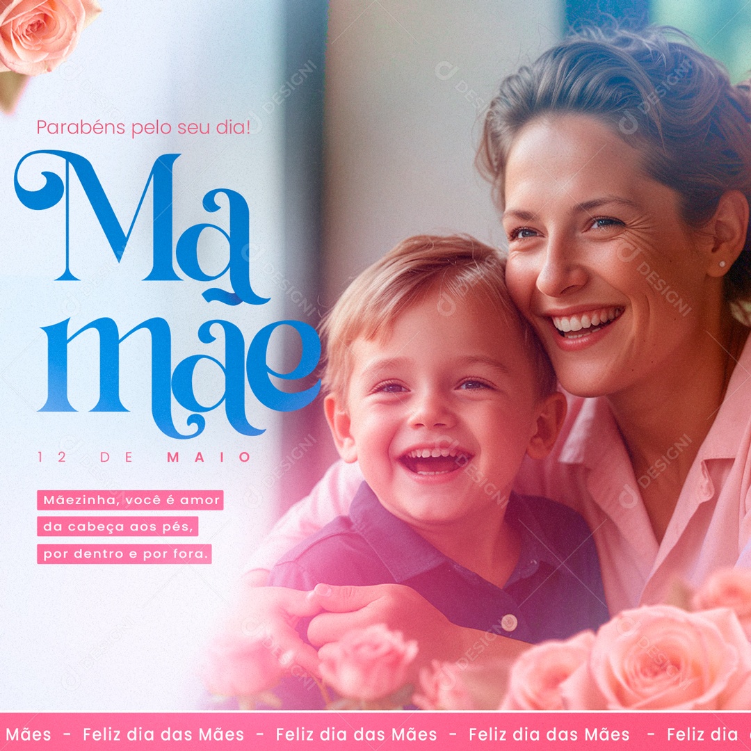 Mother's Day May 12th Mother's Day You Are Love from Head to Toe Social Media PSD Editable