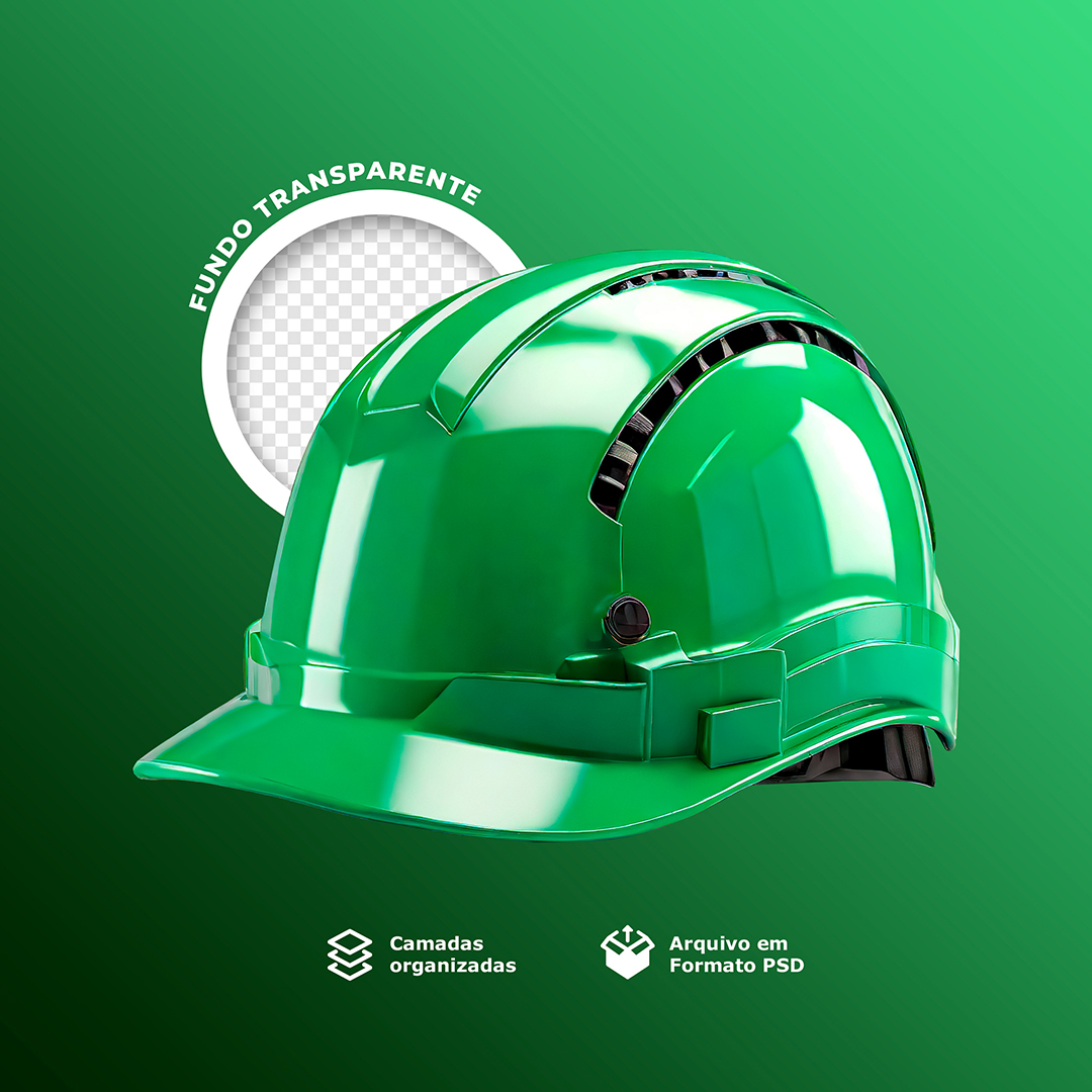 Elemento 3D Capacete de Construção Civil