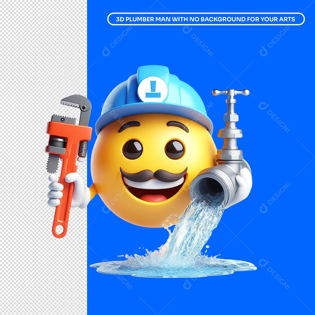 Emoji Encanador 3D Para Composição PSD