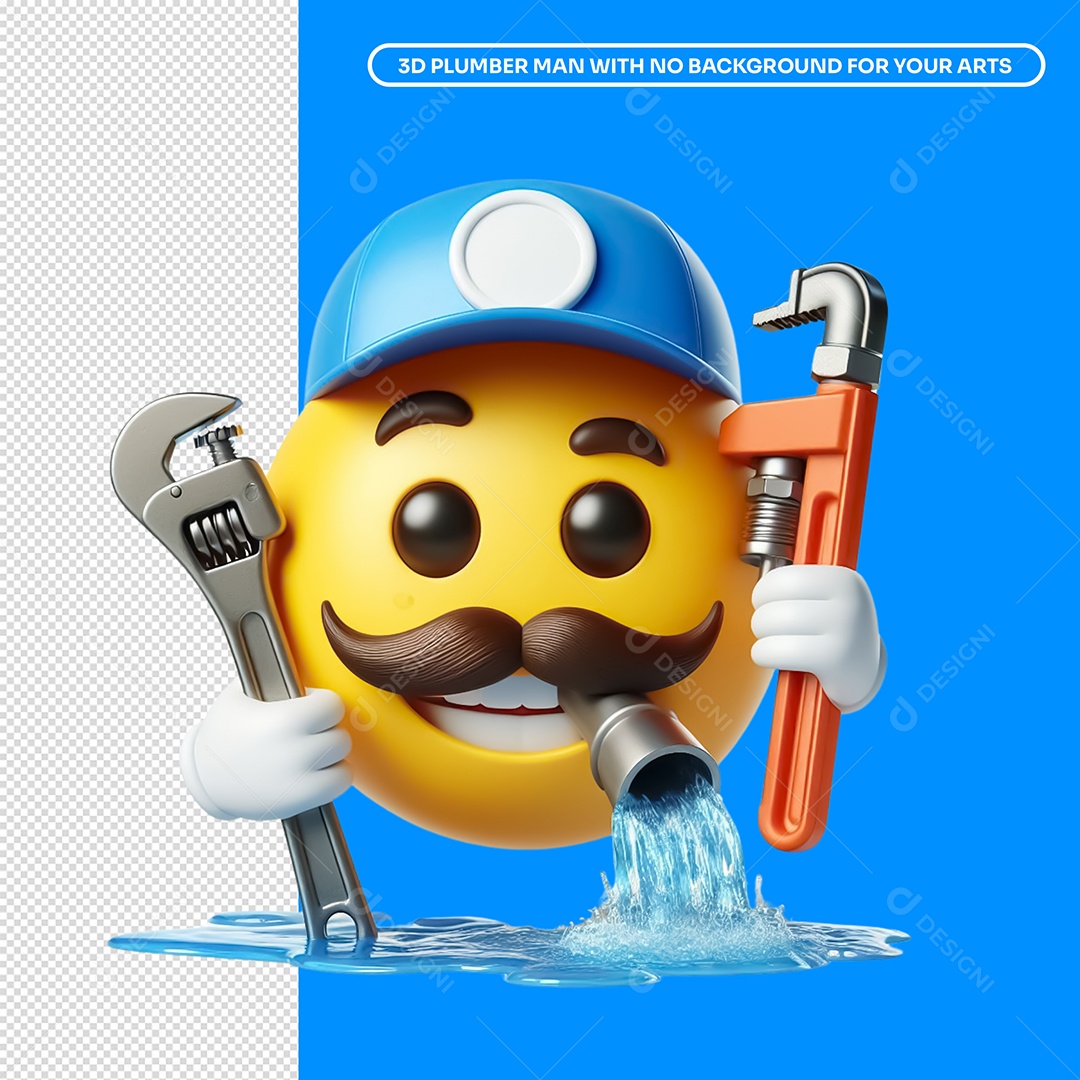 Emoji Encanador 3D Para Composição PSD
