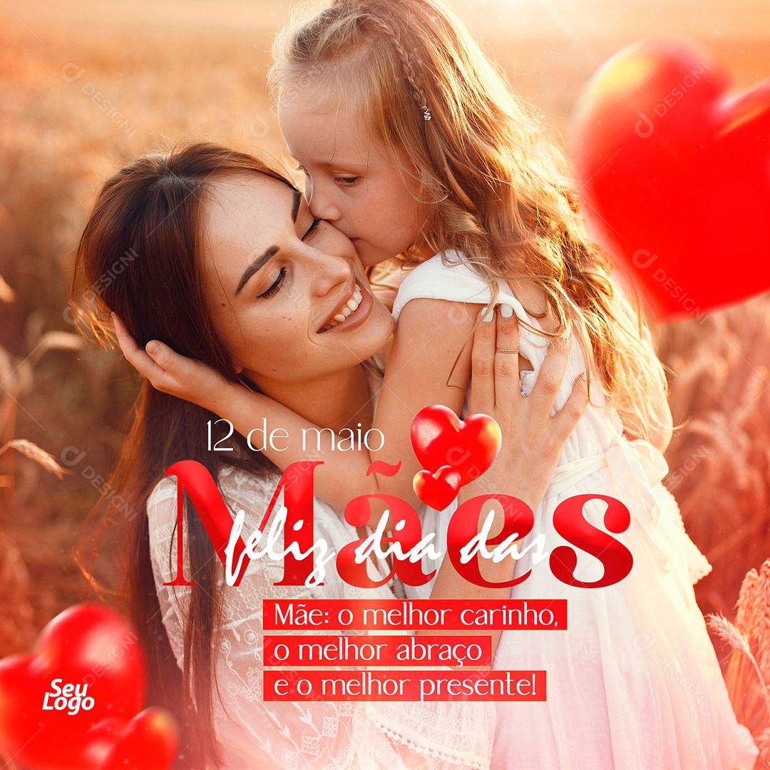 Dia das Mães 12 de Maio Social Media PSD Editável