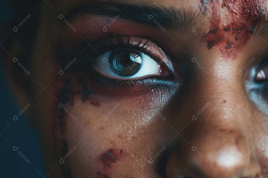 Uma mulher negra violentada