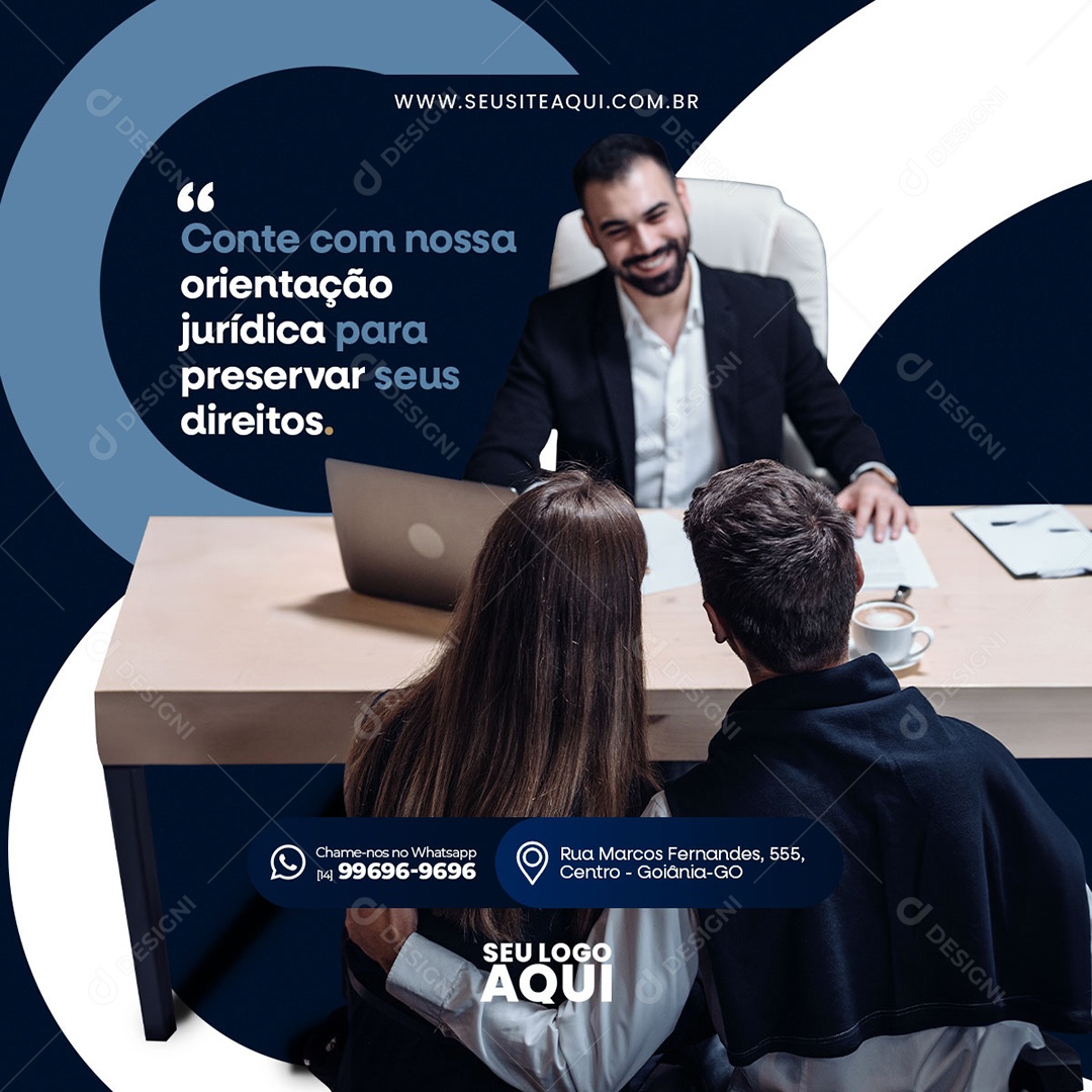 Advocacia Advogado Social Media PSD Editável