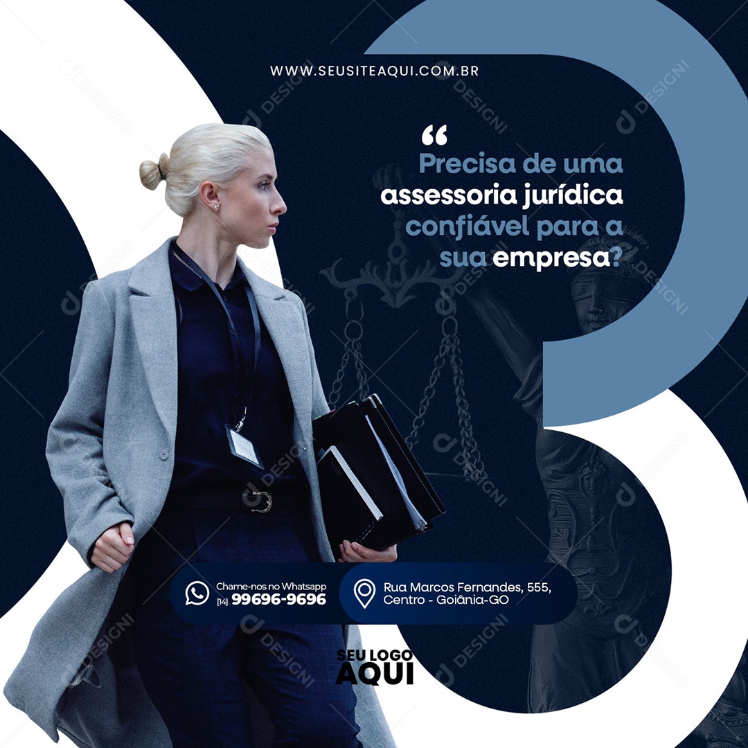 Advocacia Advogado Social Media PSD Editável