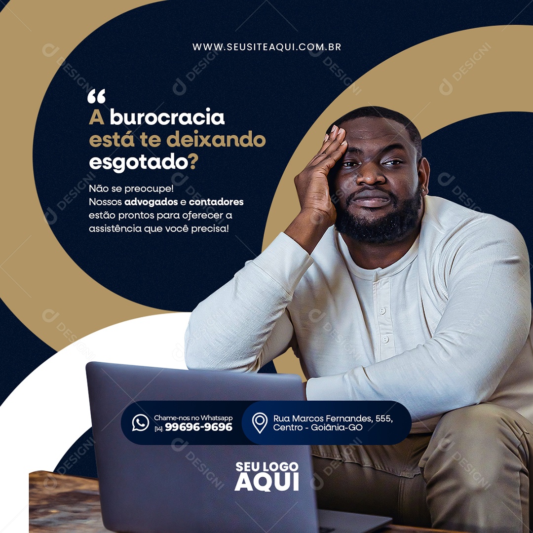 Advocacia Advogado Social Media PSD Editável