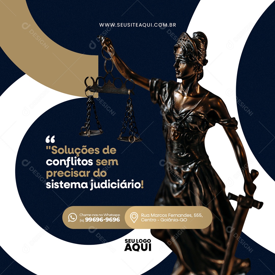 Advocacia Advogado Social Media PSD Editável