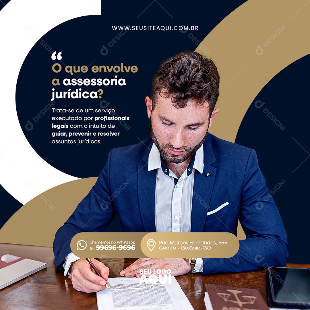 Advocacia Advogado Social Media PSD Editável