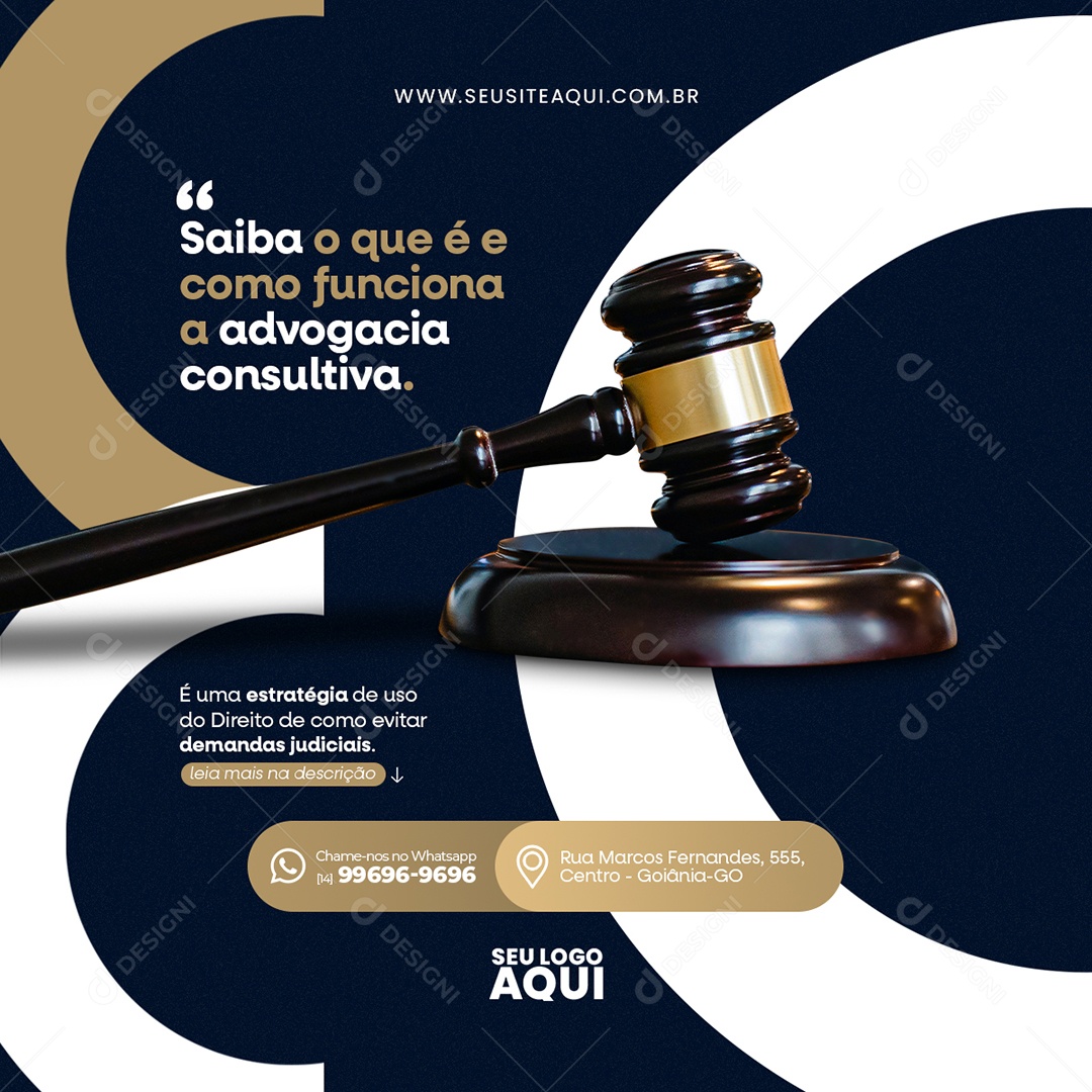 Advocacia Advogado Social Media PSD Editável