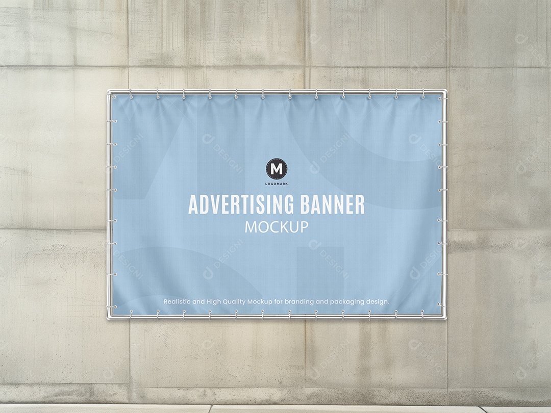 Banner Publicitário Mockup PSD Editável