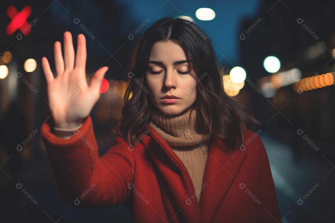 Mão de uma mulher gesticulando parada