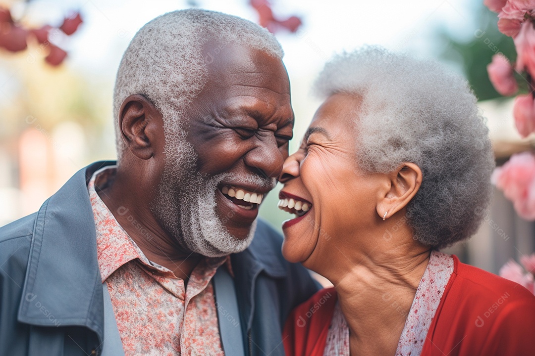 Casal de chamego felicidade de um vida juntos