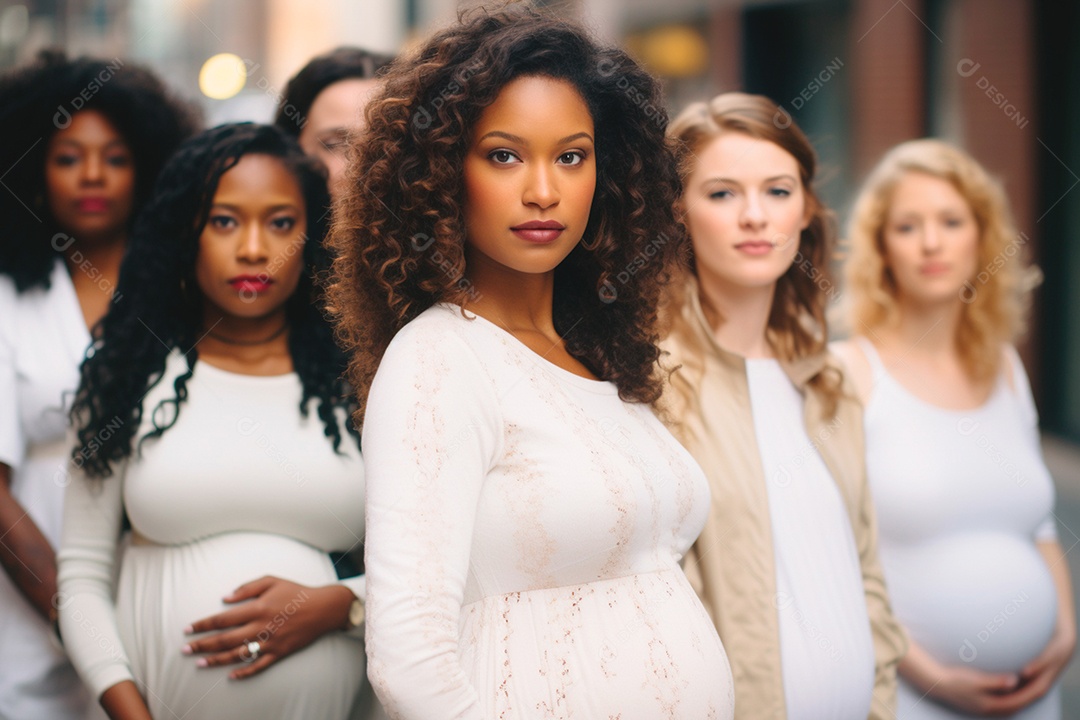Grupo de mulheres gestantes