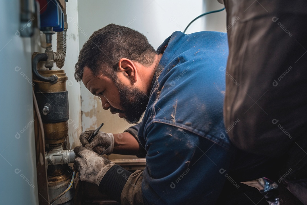 Encanador certificado resolvendo vazamentos de água