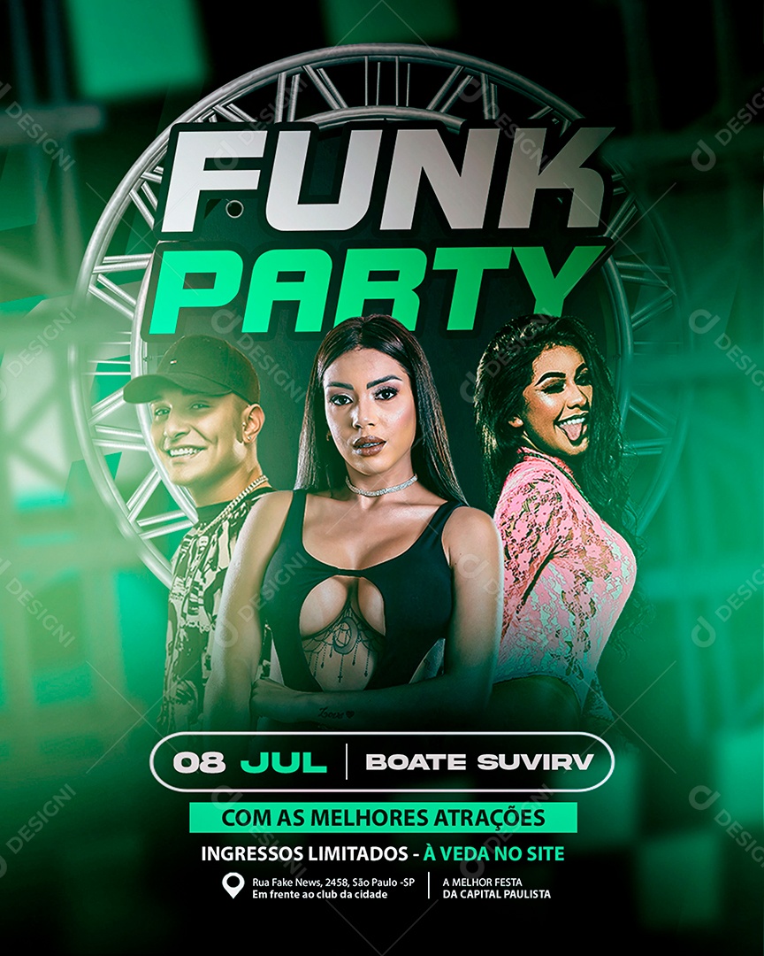 Flyer Para Eventos de Funk e Revoada