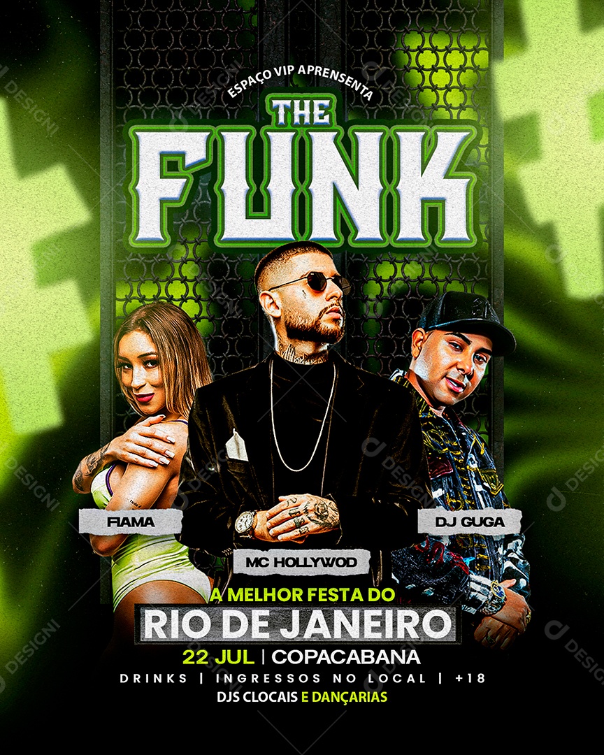 Flyer para Eventos Neon