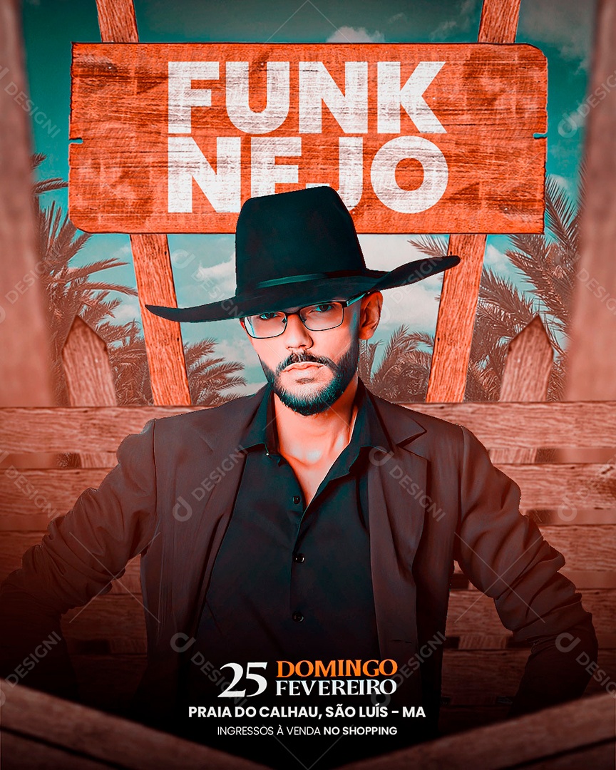 Flyer Para Eventos Seranejo Funk e Forró