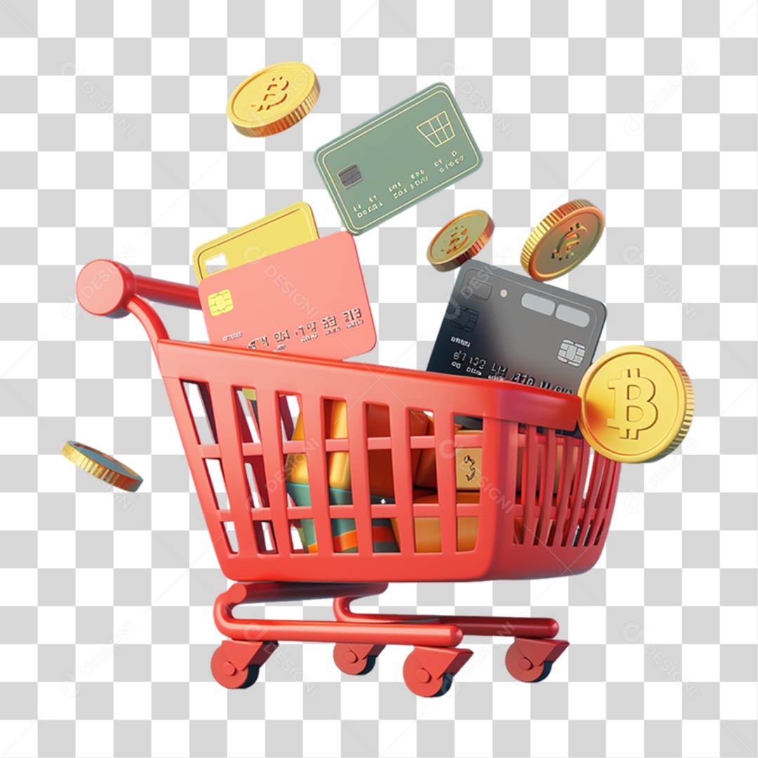 Carrinho de Compras Online PNG Transparente