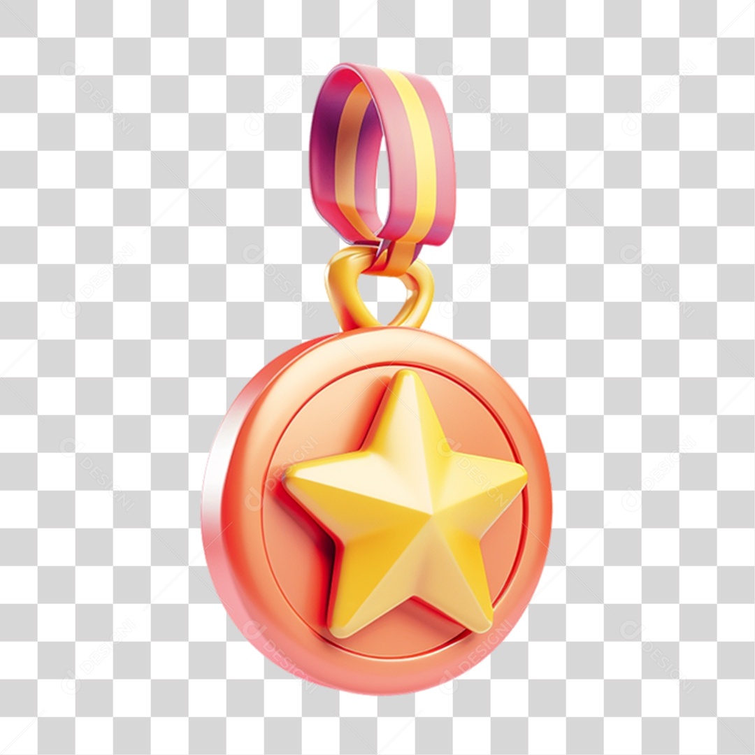 Transparent PNG Star Medal