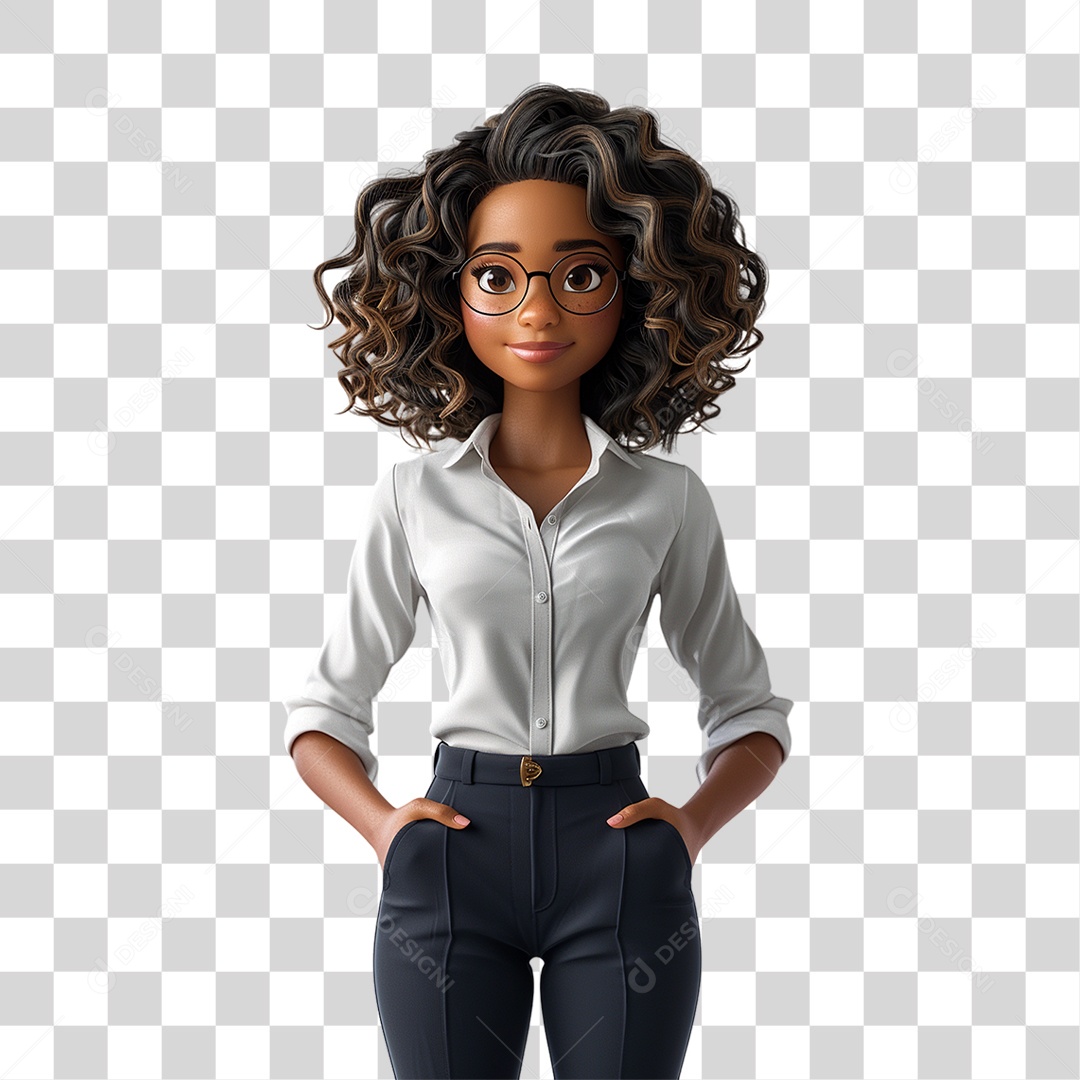 Personagem Mulher PNG Transparente