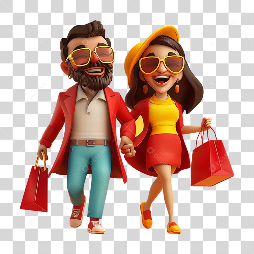 Personagens Casal PNG Transparente