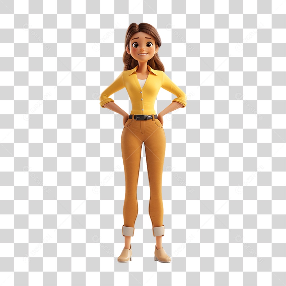 Personagem Mulher PNG Transparente