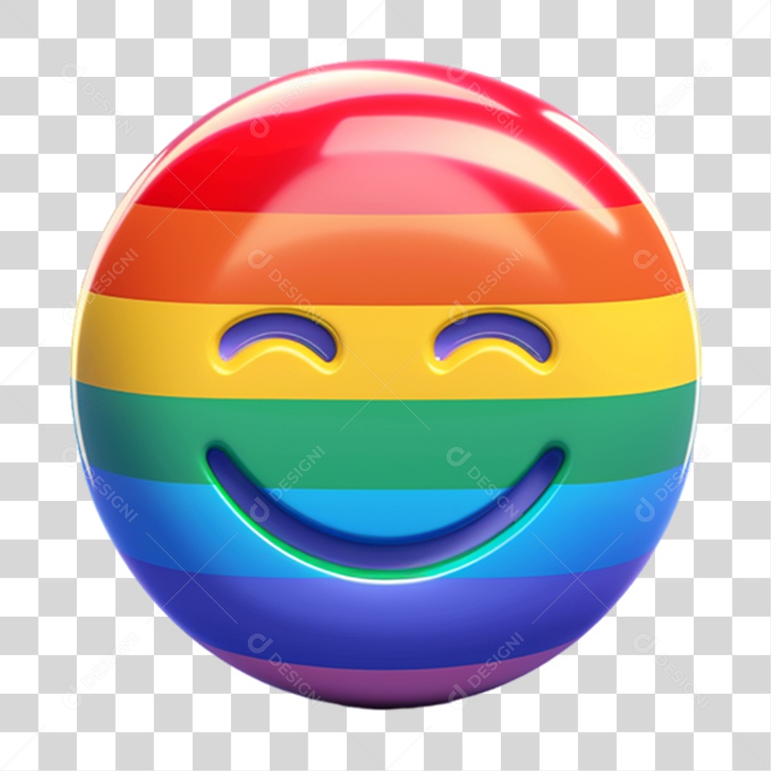 Emoji Cores LGBT PNG Transparente